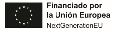 Logotipo oficial de NextGenerationEU, instrumento de recuperación europea, con tipografía dinámica sobre fondo azul-oscuro — símbolo del apoyo de la Unión Europea a la transición ecológica, digital y social.